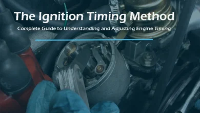 Ignition timing adjustment with distributor and stroboscope