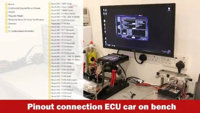 Pinout connection ECU car on bench