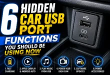 Create a featured image titled 6 Hidden Car USB Port Functions You Should Be Using Now